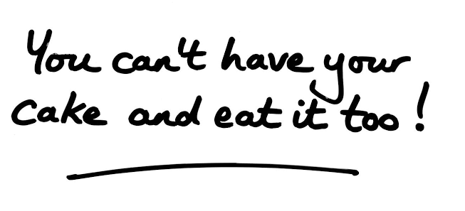 Cake and eat it?